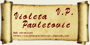 Violeta Pavletović vizit kartica